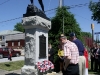 Laying of the wreath at Town Memorial