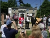 Laying of the wreath at Town Memorial